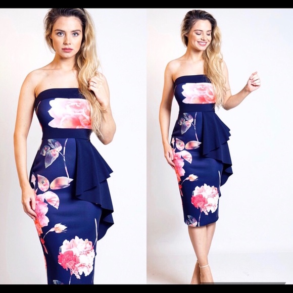 Dresses & Skirts - ONE LEFT!! 💥 Latisha Navy Floral Dress 💥